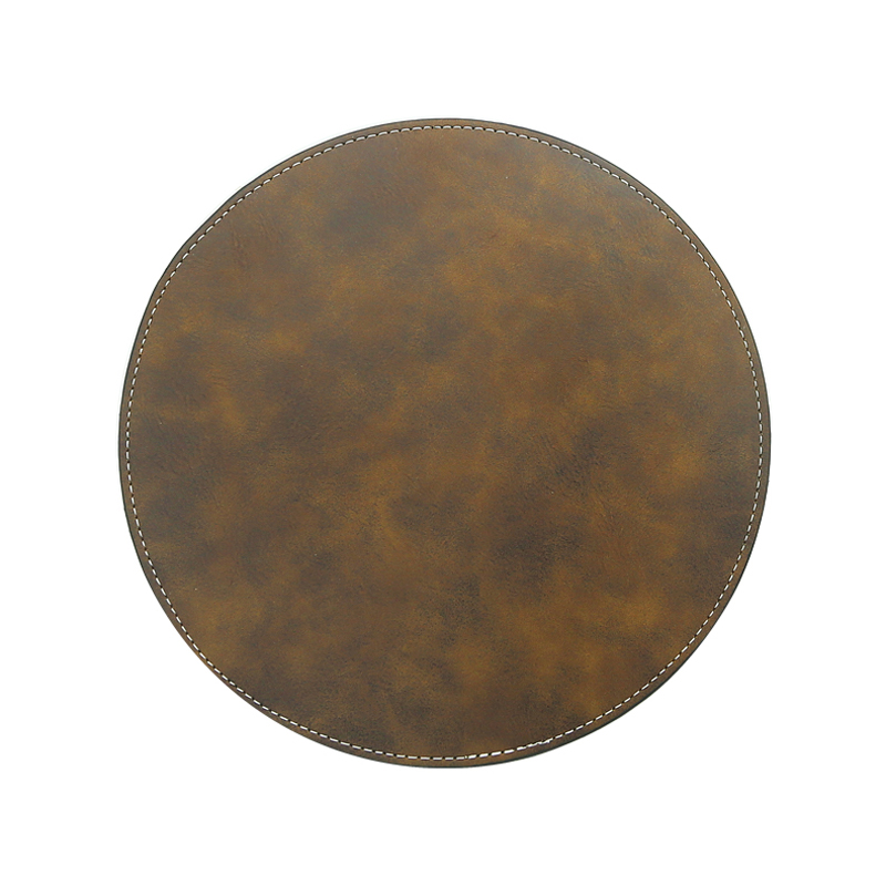 Lézerezhető műbőr kerek egérpad 20*20cm