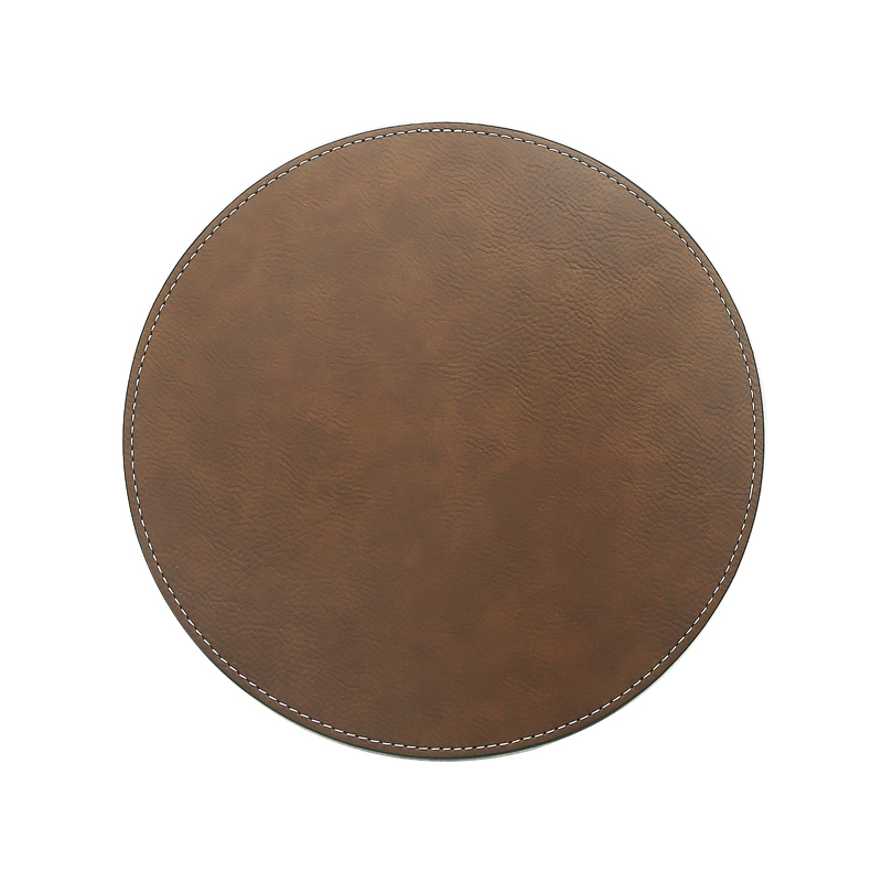 Lézerezhető műbőr kerek egérpad 20*20cm