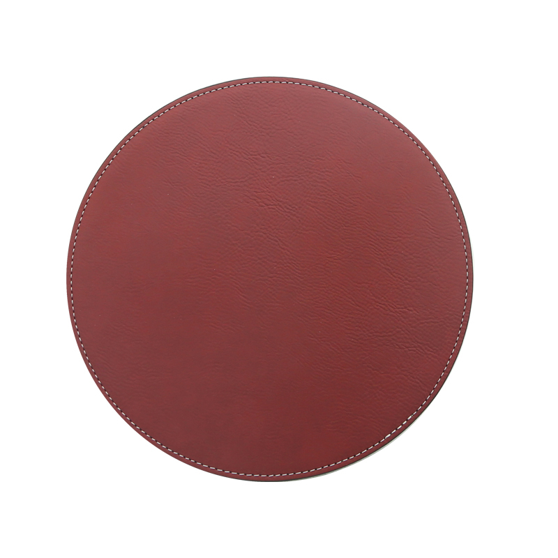 Lézerezhető műbőr kerek egérpad 20*20cm