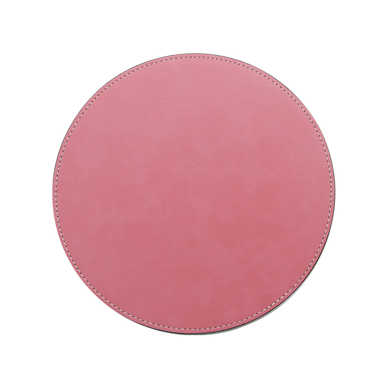 Lézerezhető műbőr kerek egérpad 20*20cm