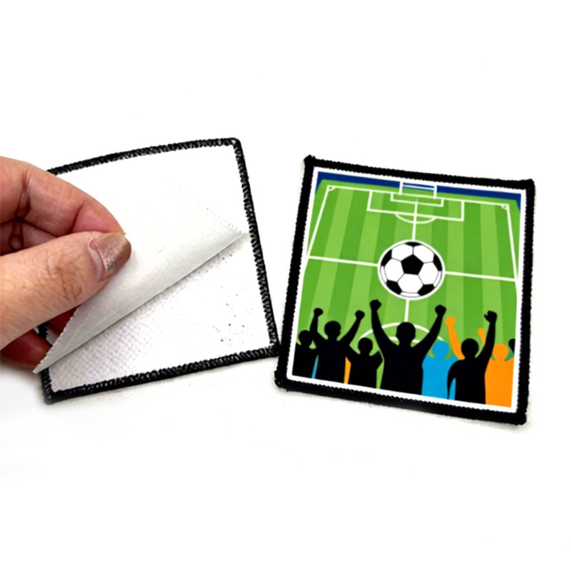 3' x 3' négyzet alakú szublimációs szövet Merrow tapasz ragasztóval 3' x 3' négyzet alakú szublimációs szövet Merrow tapasz ragasztóval