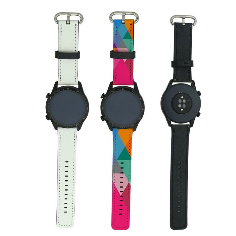 Szublimációs PU bőr Samsung/Huawei óraszíjak 22mm
