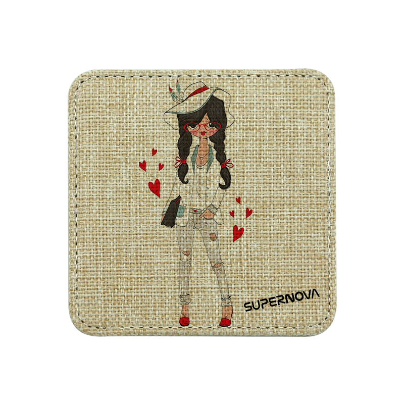 Szublimációs Jute Coaster-Square
