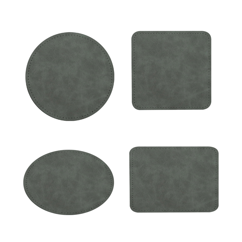 3 1/2' x 2 1/2' ovális szublimációs műbőr tapasz ragasztóval