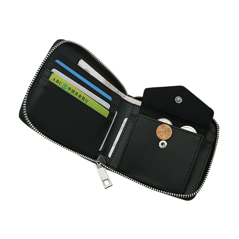 Sublimation Leatherette Zipper Wallets - Small 