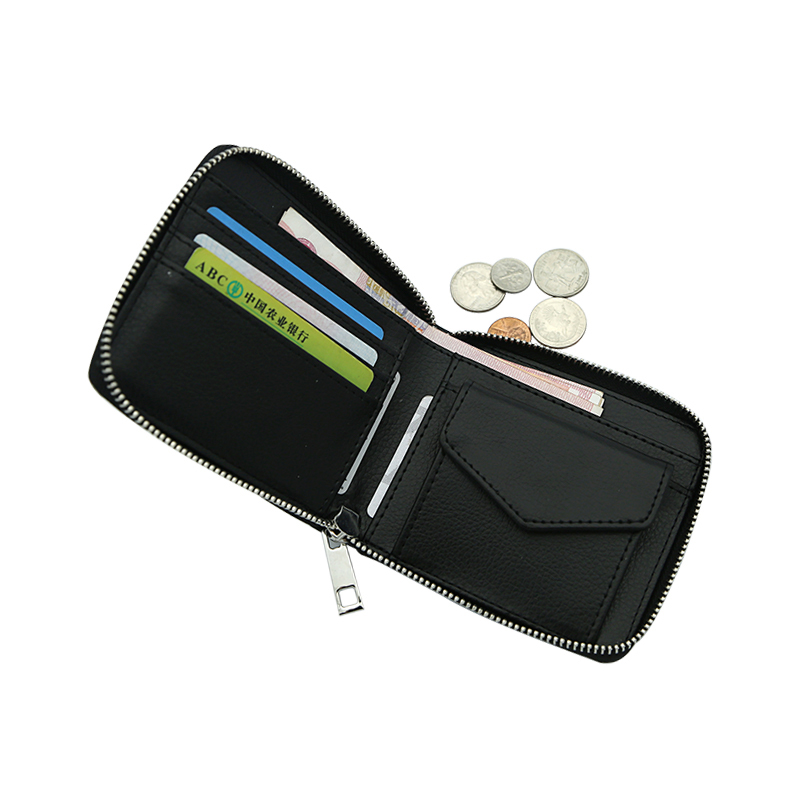 Sublimation Leatherette Zipper Wallets - Small 