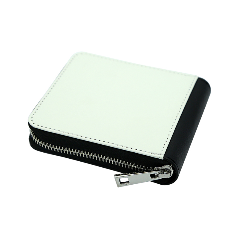 Sublimation Leatherette Zipper Wallets - Small 