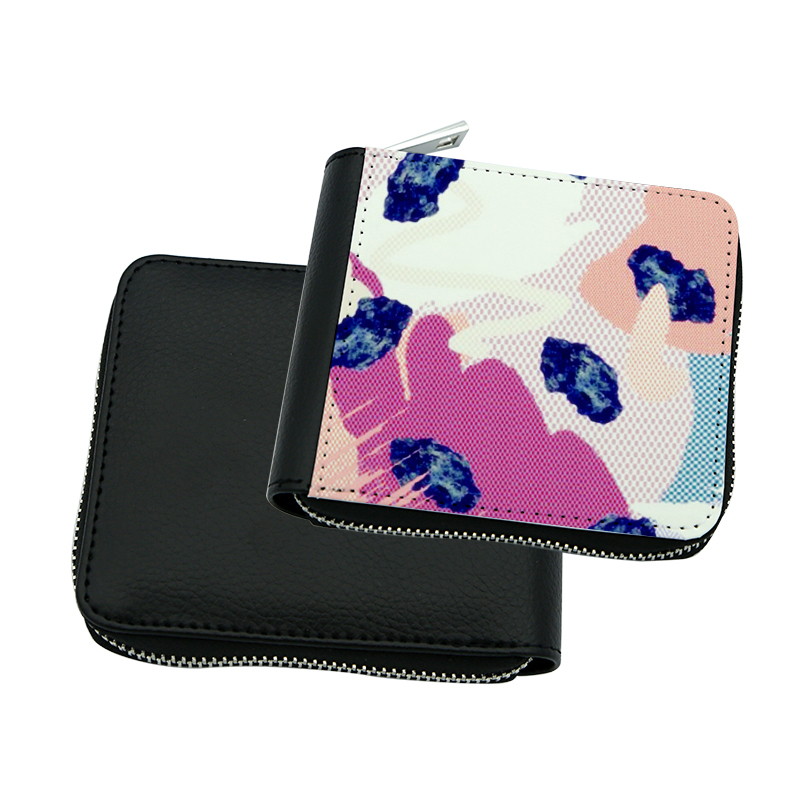 Sublimation Leatherette Zipper Wallets - Small 