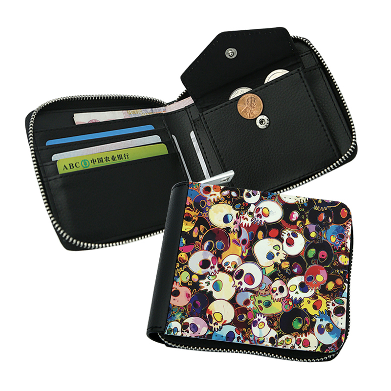 Sublimation Leatherette Zipper Wallets - Small 